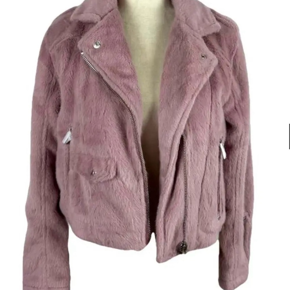 Juicy Couture Pink Teddy Jacket Asymmetrical Design